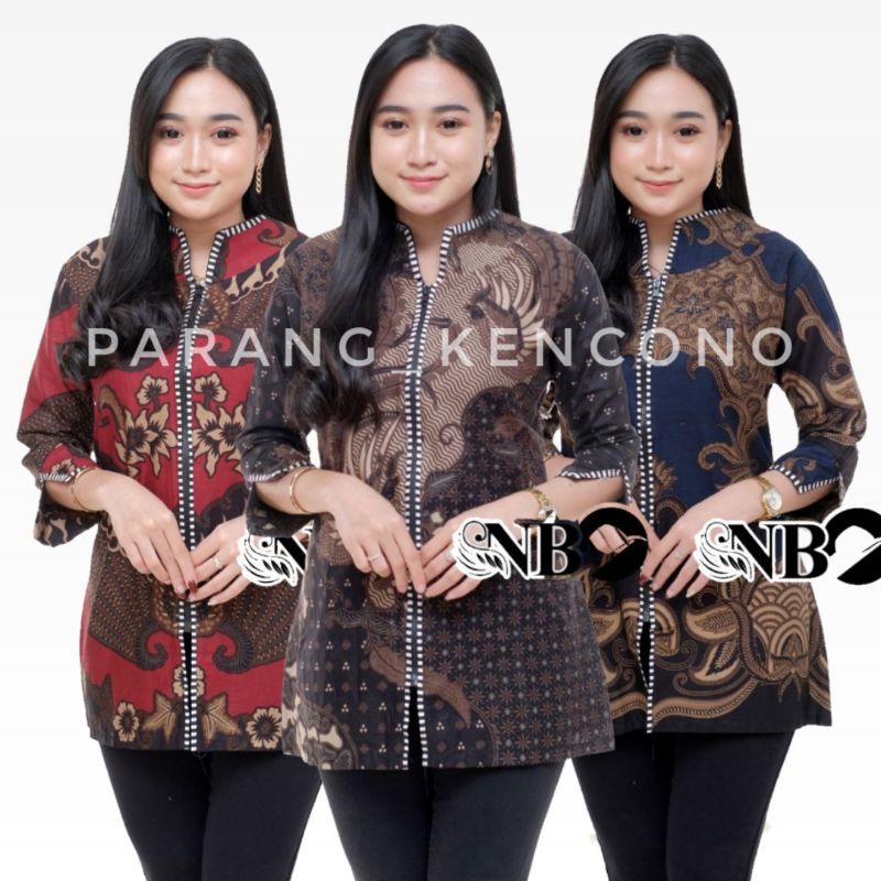 [ BISA COD ] Blouse batik baju batik kantor wanita premium by batikid VOL 002