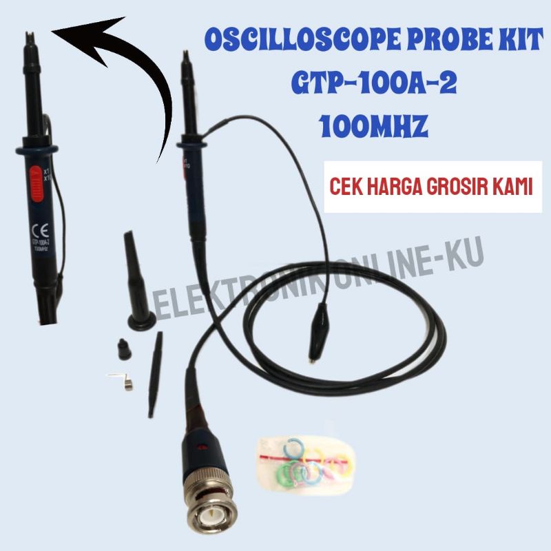 OSCILLOSCOPE PROBE KIT GTP-100A-2 100MHZ