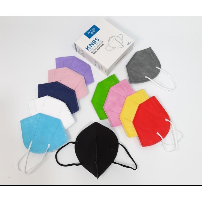 Masker medis kn95 5ply 10 pcs / masker kn95 warna 5 ply isi 10 pcs