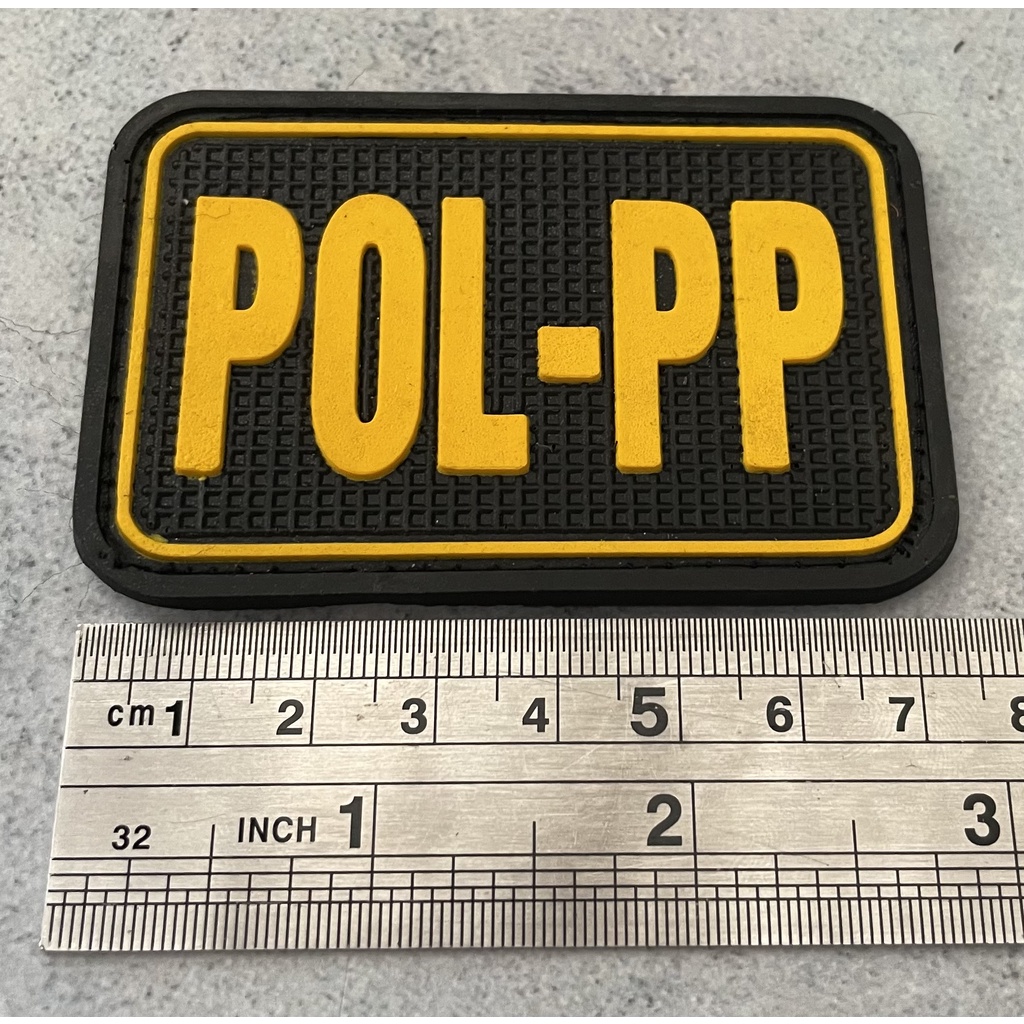 Patch POLPP - Patch Velcro POLPP - Prepetan POLPP Tulisan - Velcro Karet