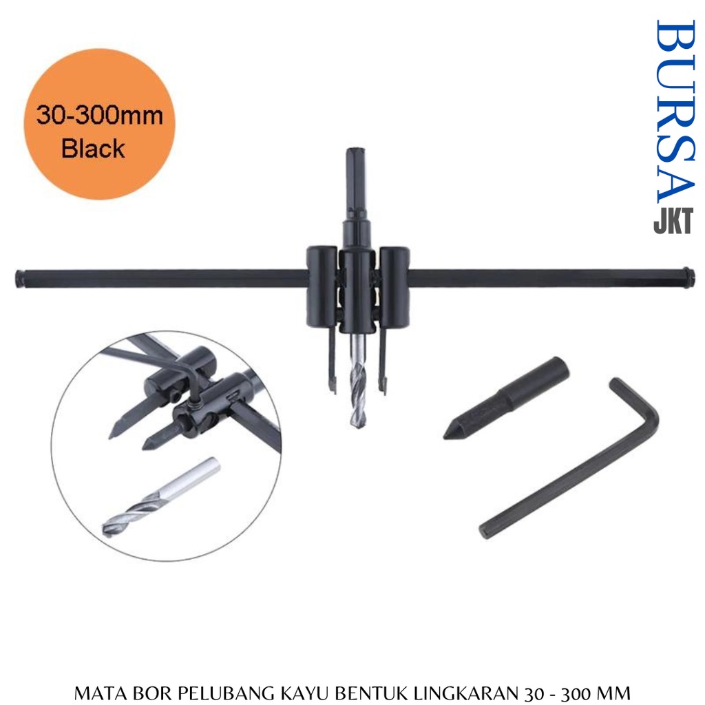 MATA BOR PELUBANG KAYU DRYWALL BENTUK LINGKARAN 30 - 120/200/300 MM