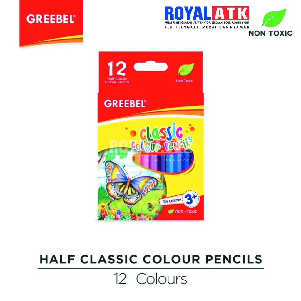 

PENSIL WARNA GREEBEL 3012 CLASSIC 12C PENDEK