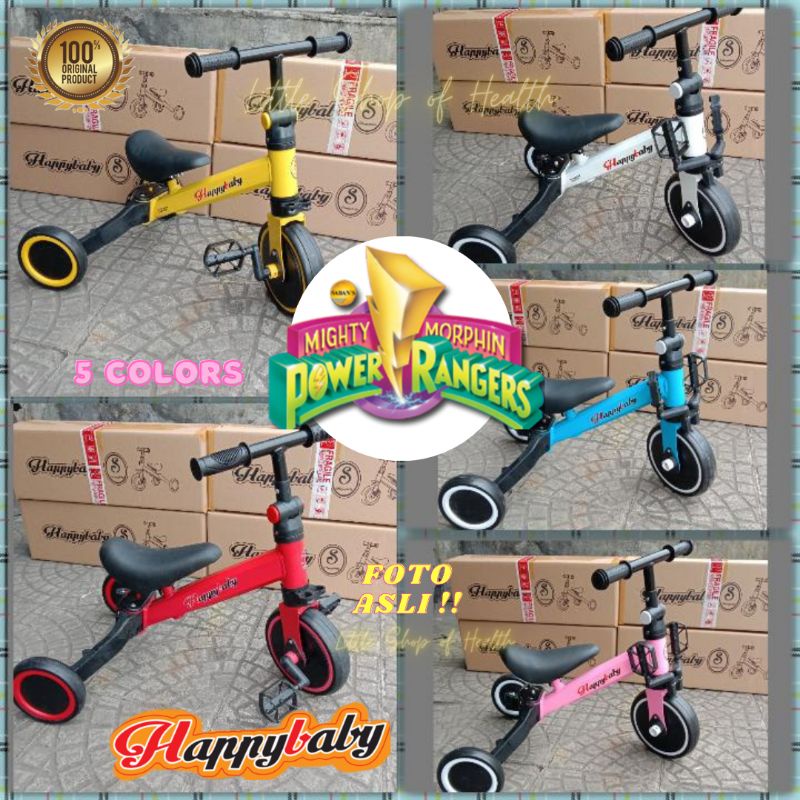 SEPEDA ANAK RODA TIGA SEPEDA ANAK RODA DUA BALANCE BIKE HAPPY BABY Original