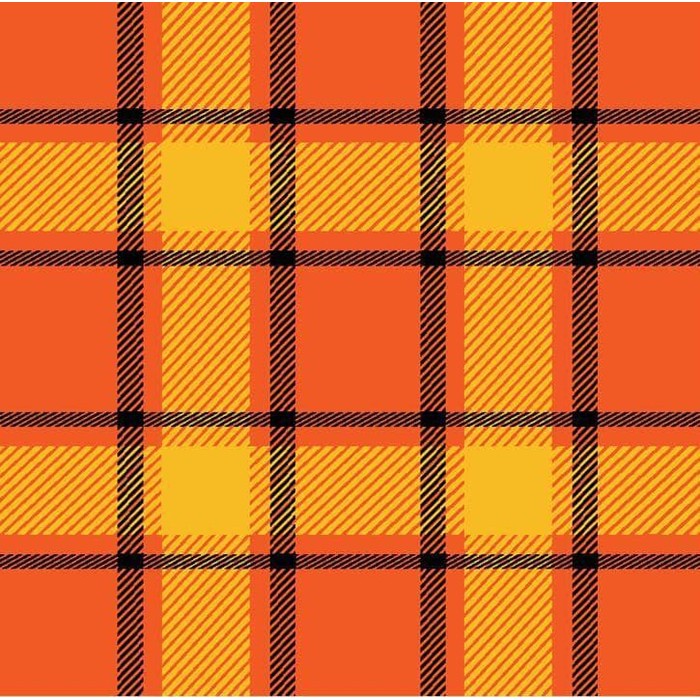 Kertas Scrapbook - Halloween Plaid Design (1)