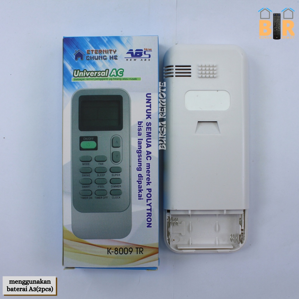 Remot /  REMOTE MULTI AC POLYTRON CHUNGHE K-8009TR / ecer dan grosir