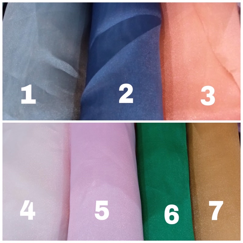 [SALE] Organza polos / kain organza