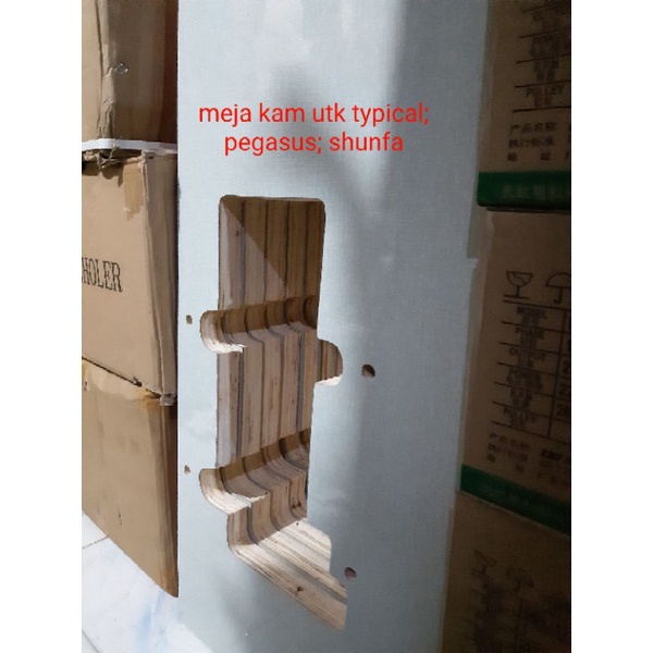 meja jahit/obras/kam triplek bagus aja ya+ peking kardus