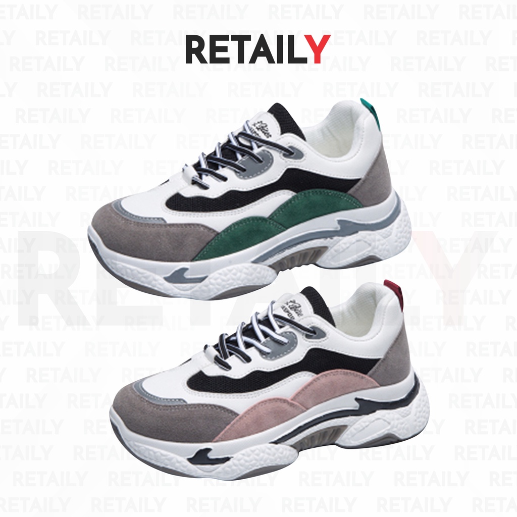 Retaily SHS021 Sepatu Sneakers Tali Kasual Wanita Ulzzang Korea Style Woman Casual Fashion Shoes