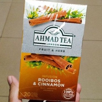 

Ahmad Tea london fruit & herb infusion Rooibos & Cinnamon 20 foil tea bags