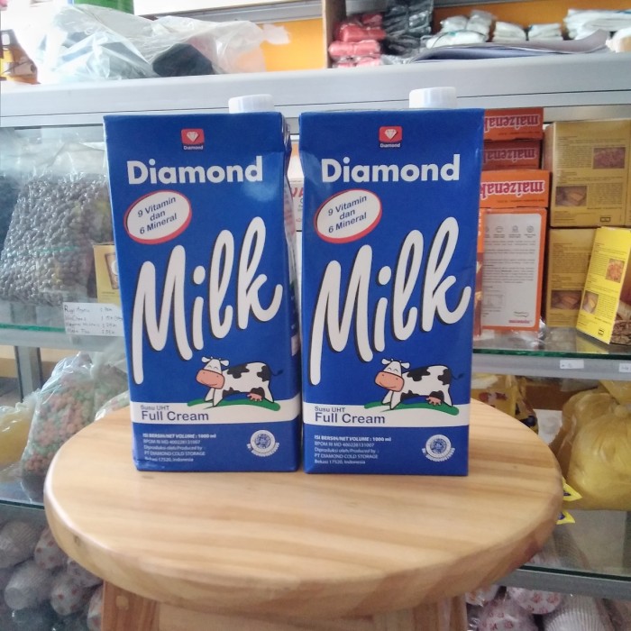 

Susu full cream diamond 1 liter