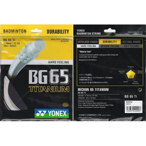 Senar Raket Badminton Yonex Bg65 Titanium  100% original Yonex sunrise