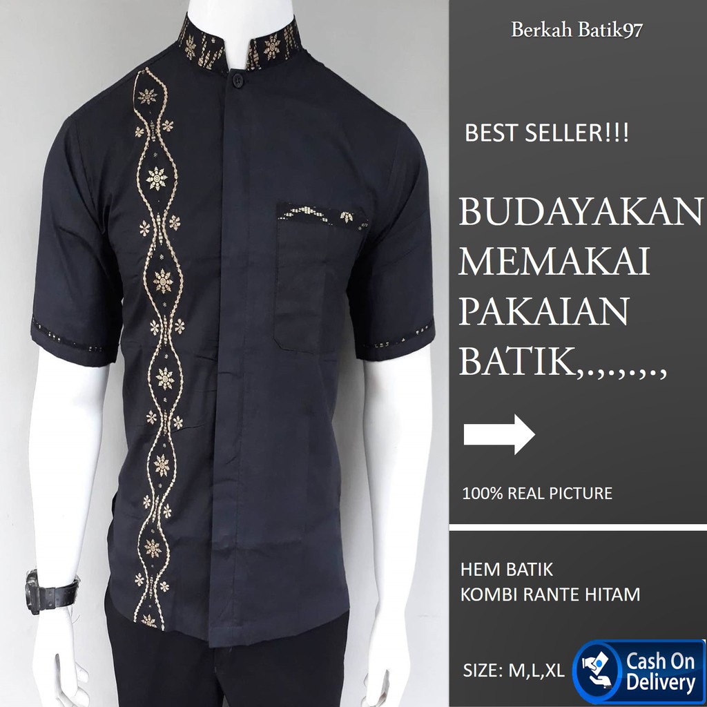 BAJU KOKO MUSLIM PRIA KEMEJA KOKO LENGAN PENDEK BAJU MUSLIM PRIA BAJU KOKO PRIA FASHION PRIA