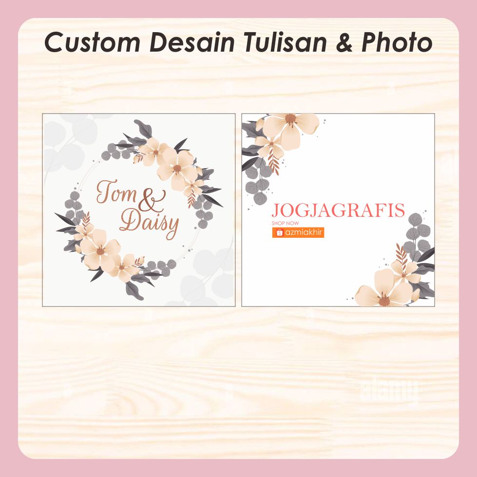 

Stiker Hampers Custom Desain / Stiker Label Souvenir / Stiker Wedding