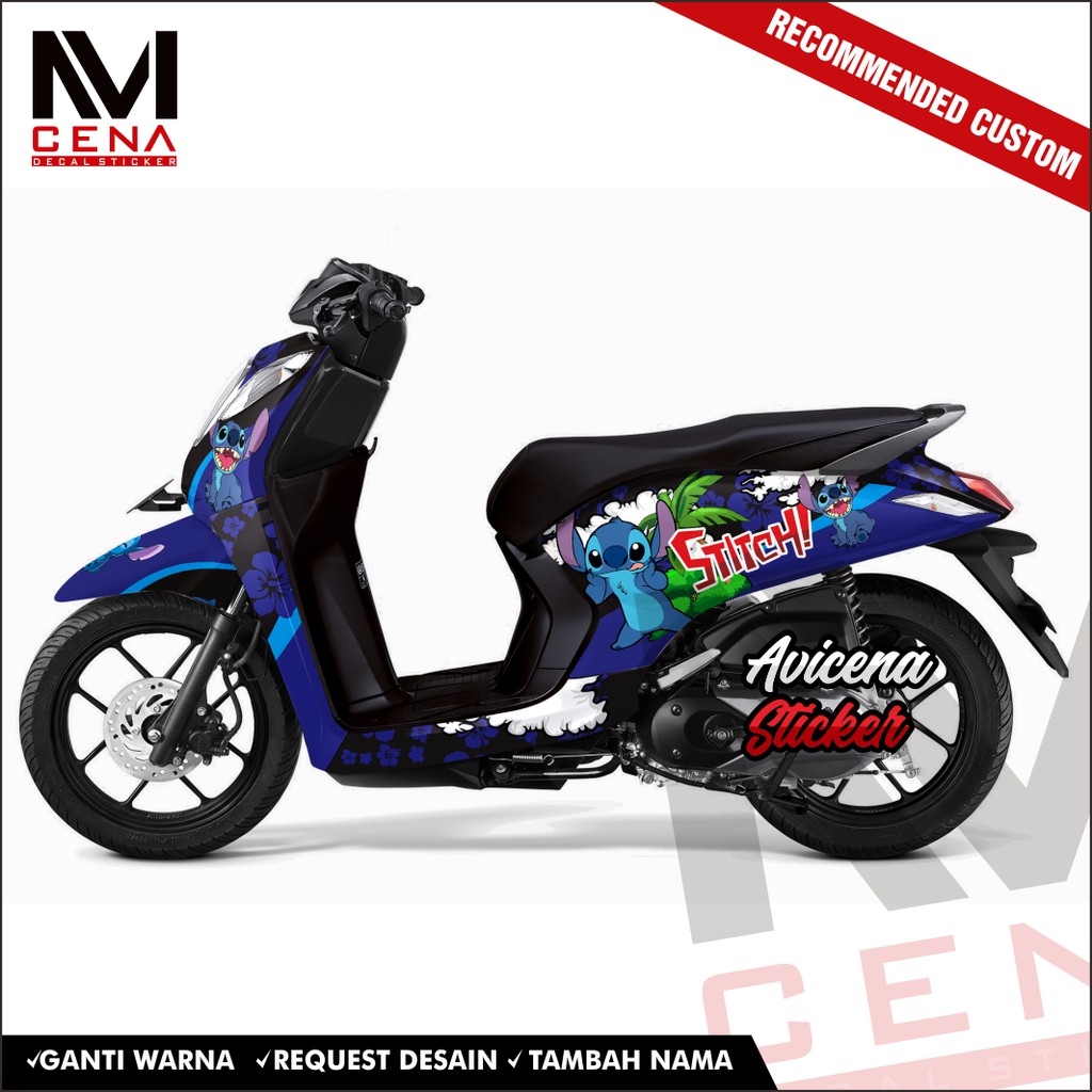 Sticker Decal Honda Genio Decal Sticker Genio Sticker Striping Decal Genio Full Body sticth