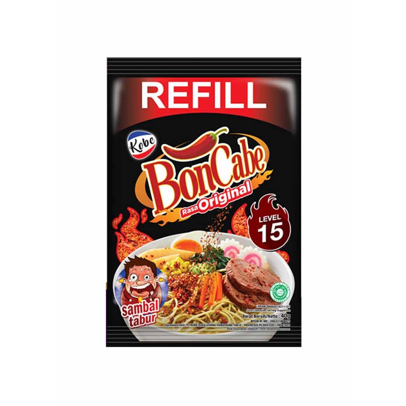 

BonCabe Bon Cabe Original 40 g Level 15 Sambal Tabur REFILL