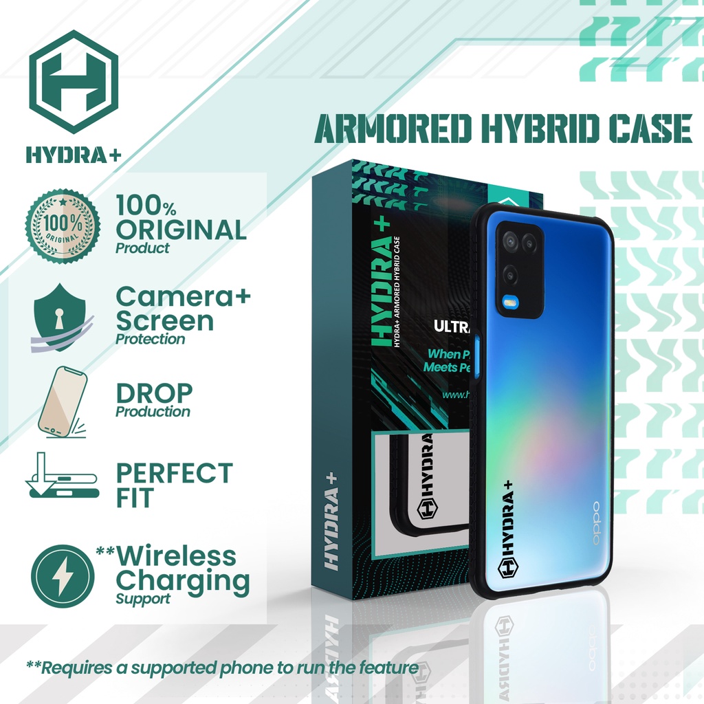 HYDRA+ OPPO A54 Armored Hybrid Case - Casing Hardcase Soft