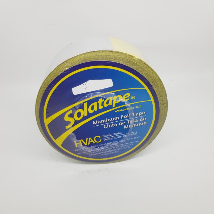 

Lucu Lakban Alumunium/Foil Tape 2"Inch -Solatape-Murah Dan Berkualitas Hemat