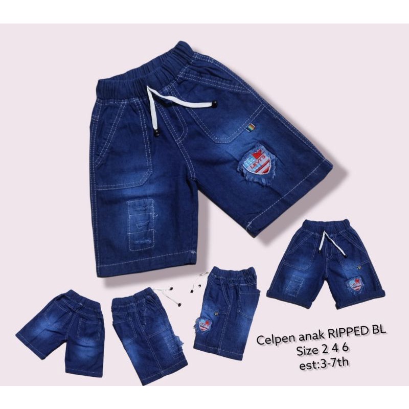 Celana Jeans Anak Laki Laki 2 sampai 6 tahun pendek warna biru / elana Jeans Pendek Anak Berkualitas / celana pendek anak laki-laki / celana anak laki-laki  / celana jeans anak laki laki / jeans anak laki laki