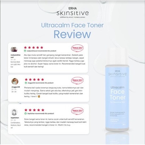 ERHA Toner Wajah Skinsitive Ultracalm Face Toner -  Kulit Sensitif