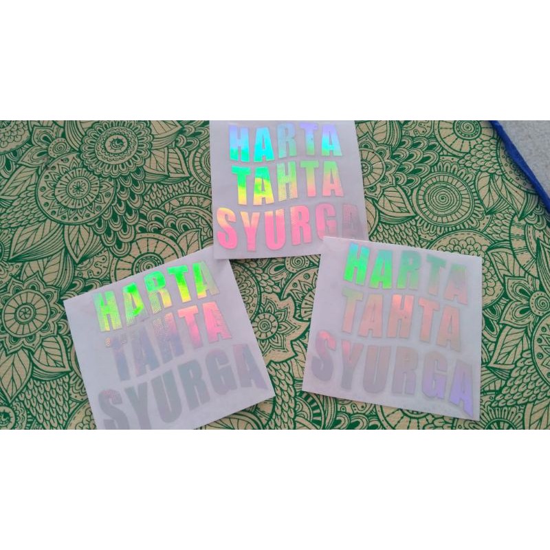 

Sticker Cutting Viral ( HARTA TAHTA ,dan NAMA )