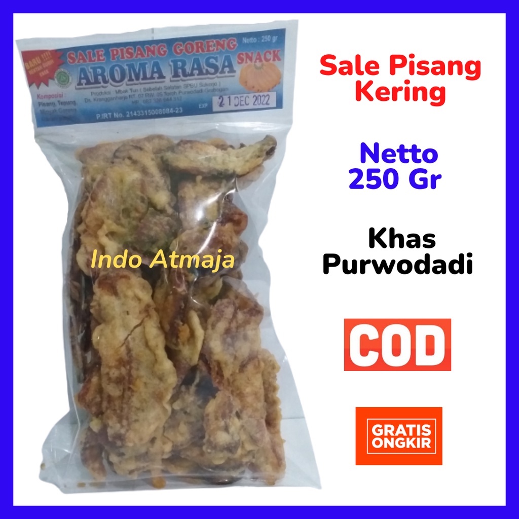 

Sale Pisang Kering Khas Purwodadi Grobogan 250 Gr