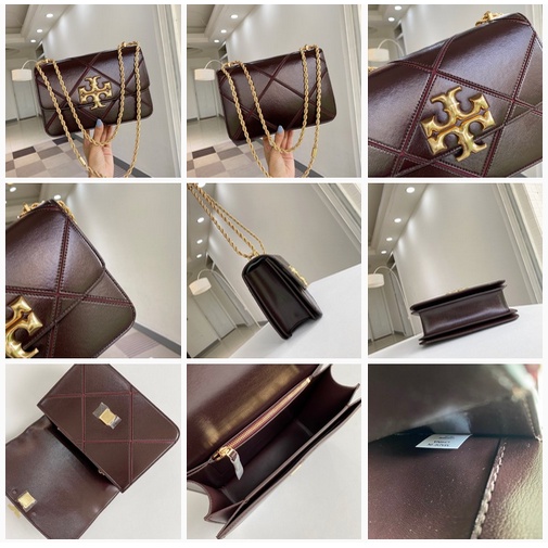 [Instant/Same Day]  73590  size:25cm  Original TB Small Size cowhide material lady single shoulder bag cross body bag chain bag  zxgz