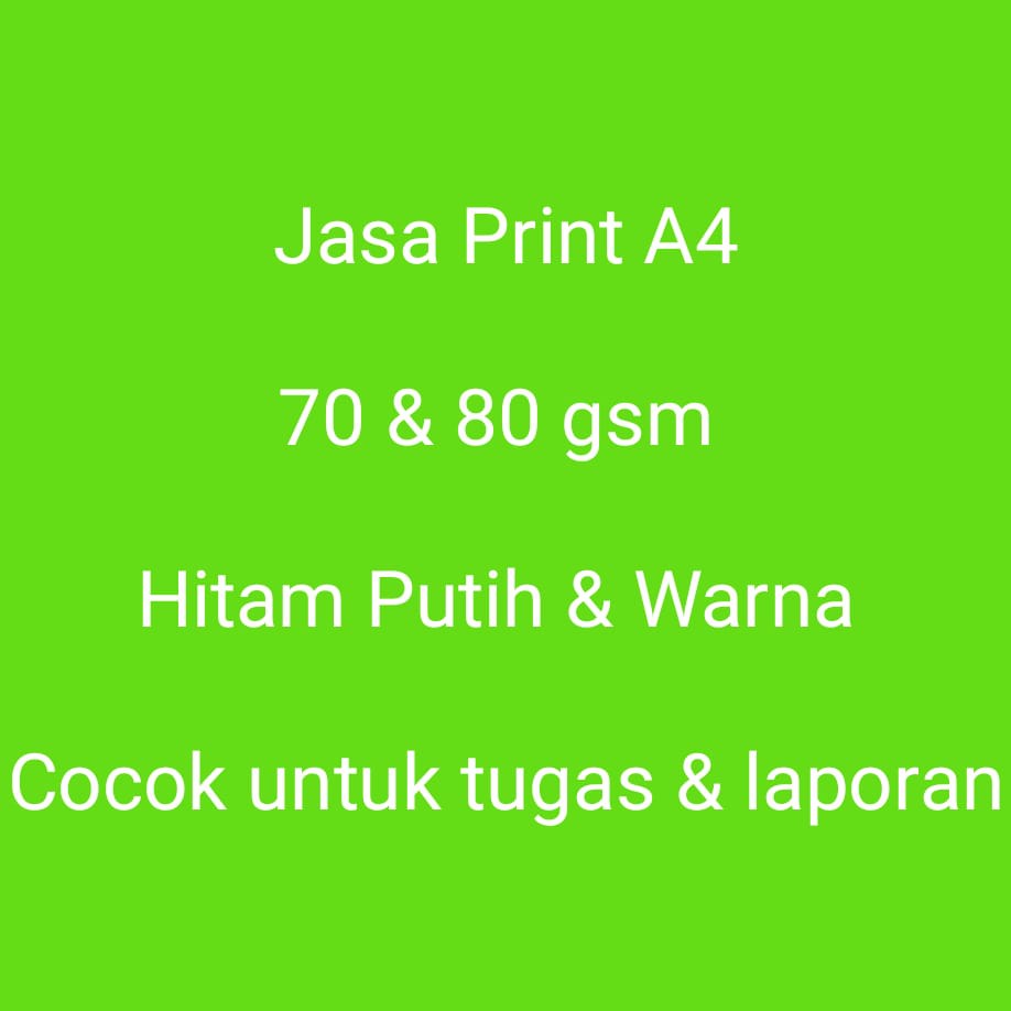 Jasa Cetak Print Dokumen Hvs A4 Murah Jasa Shopee Indonesia