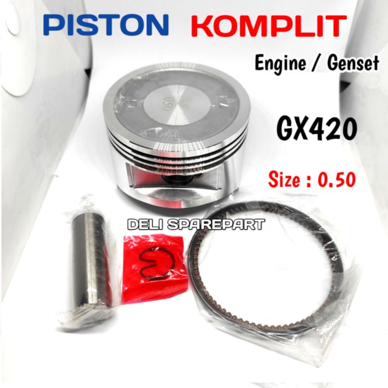 gx420 piston komplit mesin gx420 oversize 0 50

