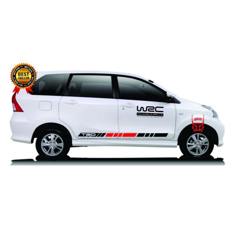 Stiker mobil avanza xenia Stiker mobil WRC stiker TRD keren