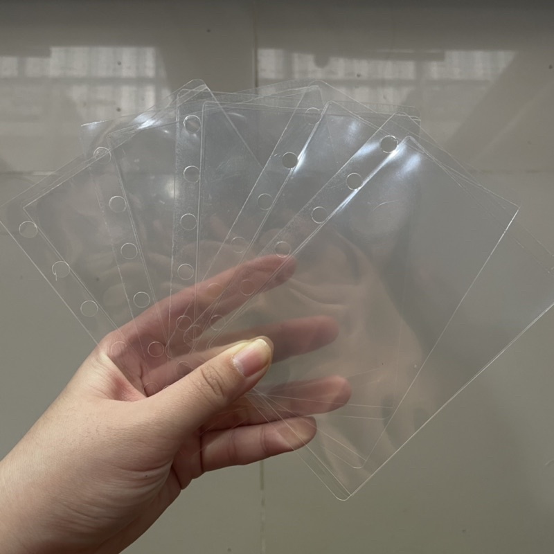 

A7 Cash Envelopes Clear (Tanpa Motif) Untuk Budgeting Tersedia Untuk Binder A7 dengan 6 lubang