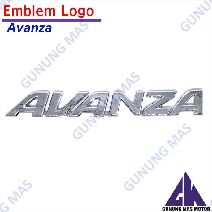 .........] Emblem Logo Tulisan Tempel Avanza Stiker Nama Huruf Mobil