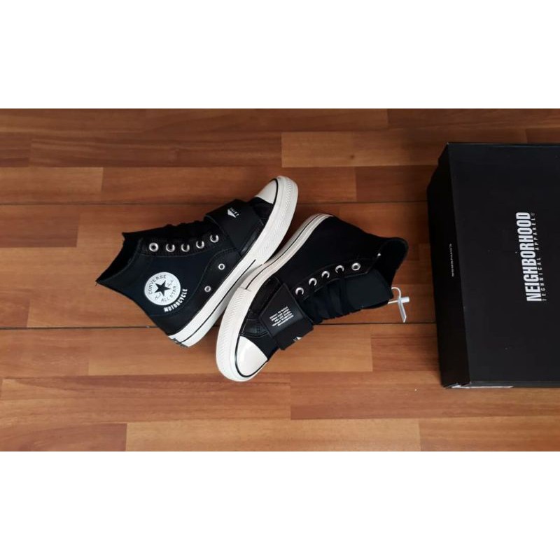CONVERSE 70S MOTO HI BLACK BLACK EGRET