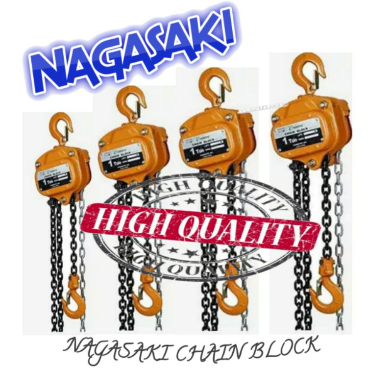 Takel Chain Block 10 Ton x 5 meter NAGASAKI