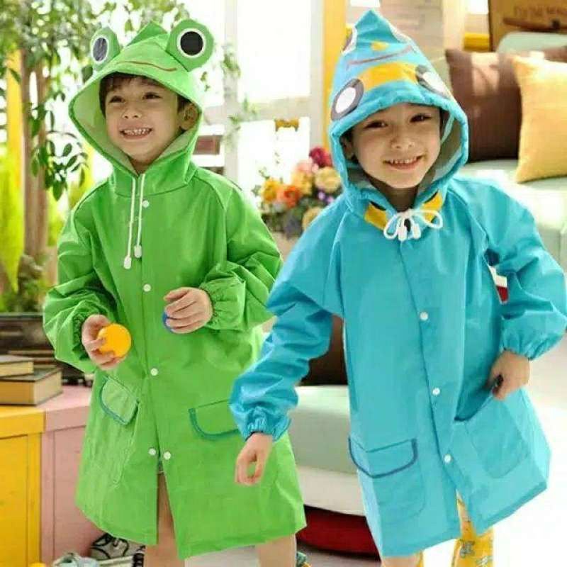 ~ PIYOSHI08 ~ Jas Hujan Anak Balita Funny Raincoat Karakter Lucu Jubah Lengan EVA 2-5 Tahun MA15