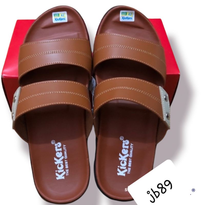 Sandal Pria Slop Kulit, Sendal Selop Pria, Sandal Slop Ban 2