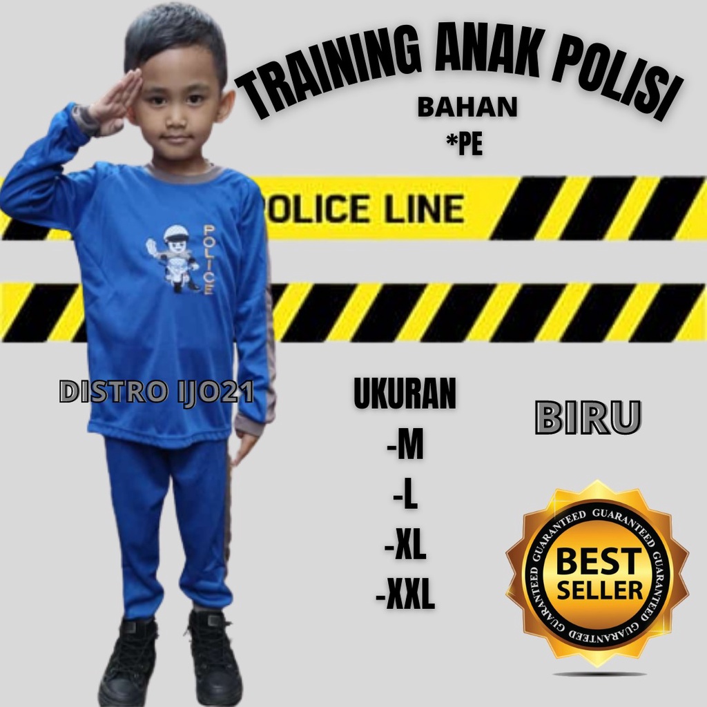 COD !! GROSIR KAOS ANAK POLISI STELAN KAOS ANAK POLISI TRAINING ANAK POLISI STELAN PIYAMA ANAK KAOS MURAH