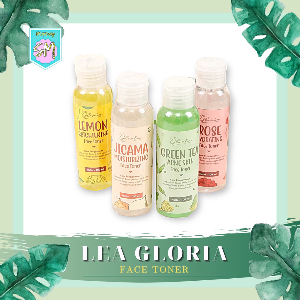 [ BPOM ] LEA GLORIA Face Toner | Green Tea - Acne | Rose - Hydrating | Jicama - Moisturizing | Lemon - Brightening