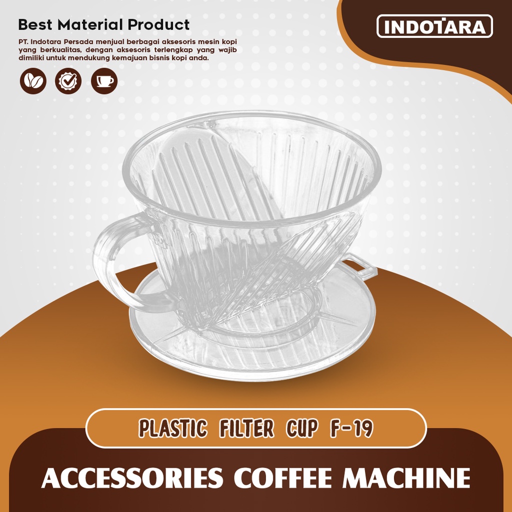 Dripper V60 Plastic / Plastic Filter Cup - F19