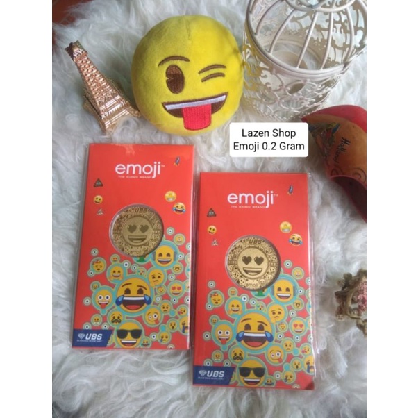UBS Emoji 0.2 Gram 0,2 Gram Smile Logam Mulia Emas Original