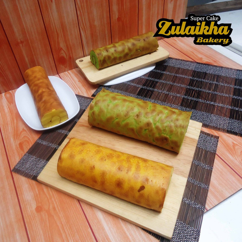 Roll cake nanas jumbo/roll nanas/bolu gulung bangka jumbo