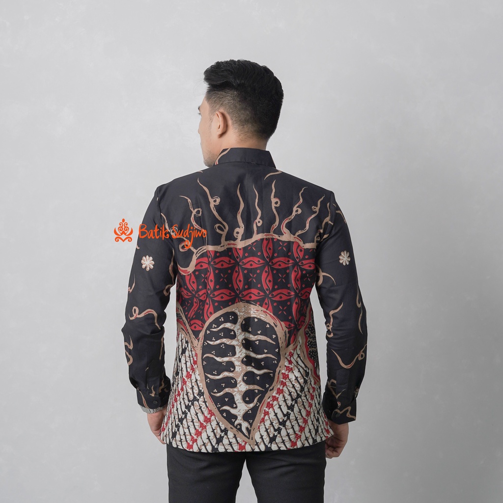 Kemeja Batik Pria Lengan Panjang Slimfit Lapis Furing Premium 1053