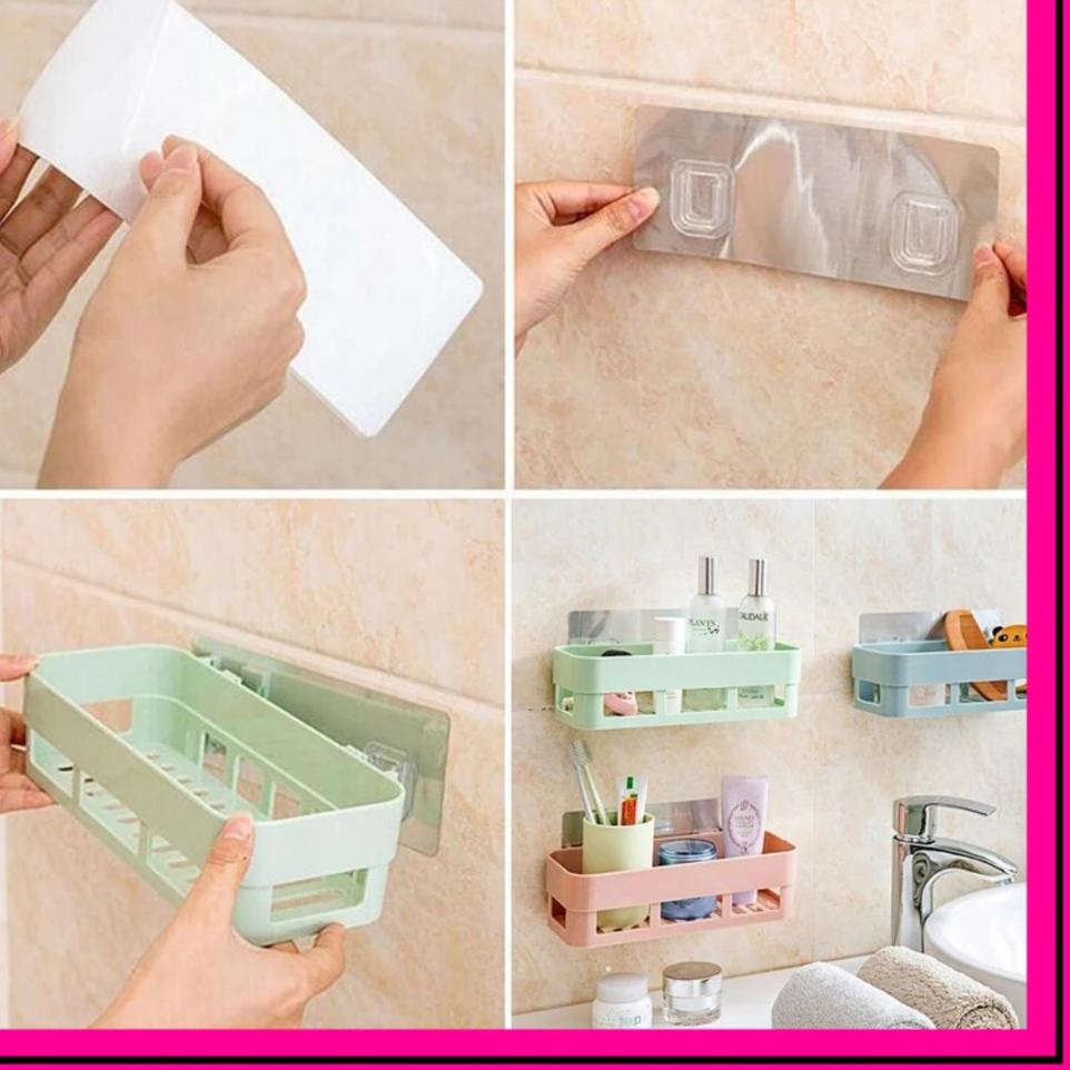 Terlaris.. Rak keranjang jaring gantung kotak kamar mandi dapur tempat wadah taruh sabun shampo bumb