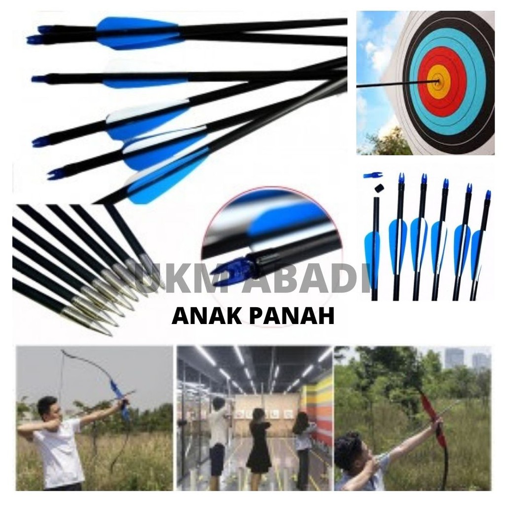 Arrow Anak Panah Archery Bow Sport Fiberglass 1 Pcs 111144 OMSEKWBL