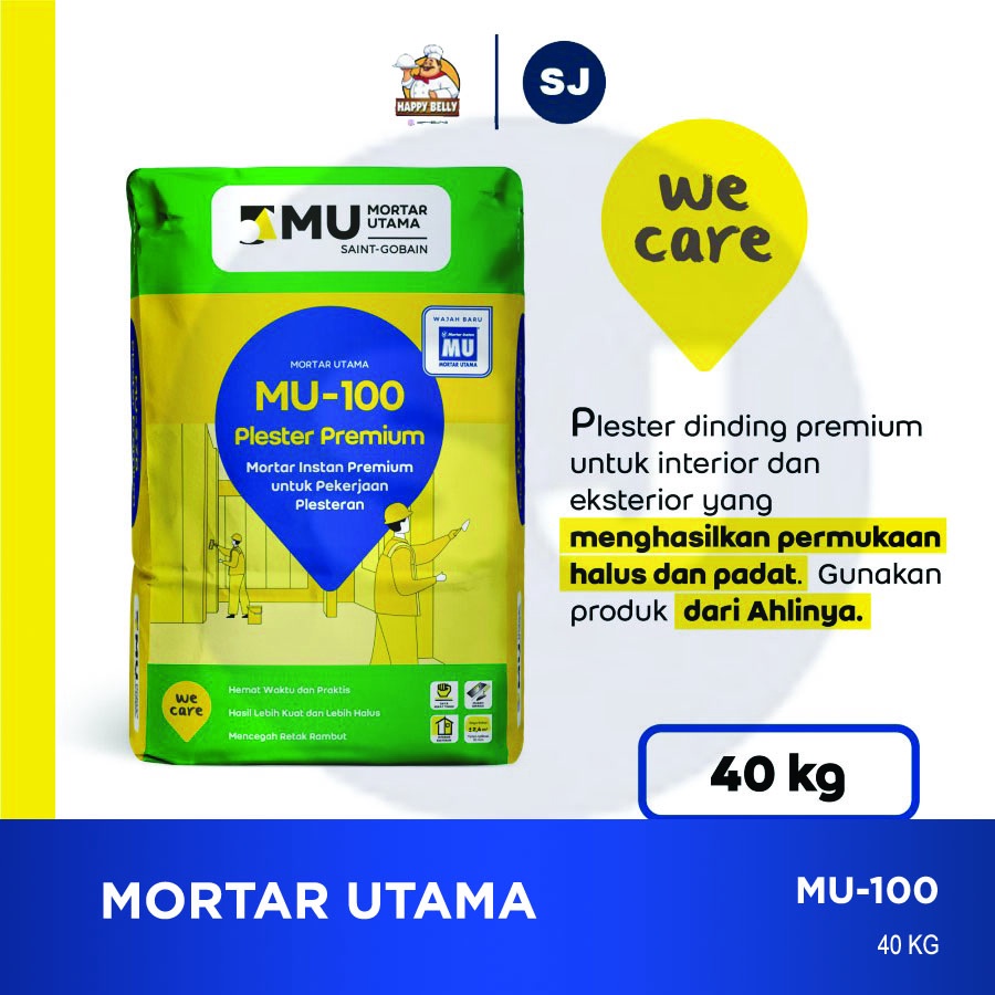 Semen Mortar Utama Plester Premium MU-100-40kg
