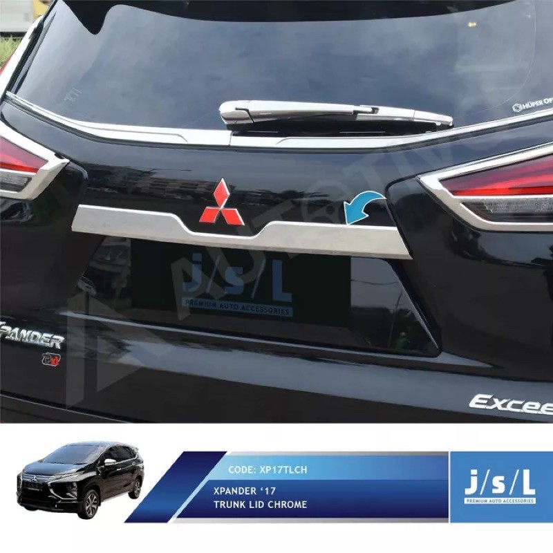 JSL Lis Bagasi Belakang Mitsubishi Xpander Trunk Lid Chrome