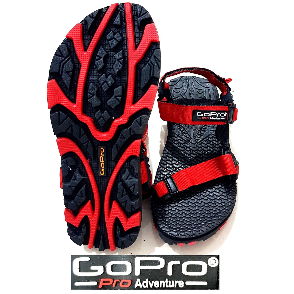 GoPro Sandal Gunung outdoor adventure OVERSIZE BIG SIZE SAMPAI SIZE 45 Gunung Hiking Gunung cowo Sendal cowok Go pro pria