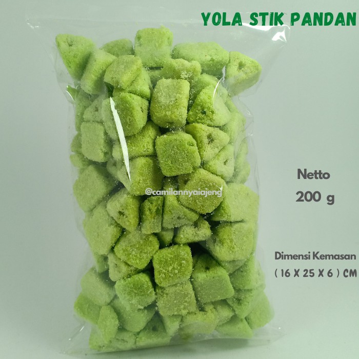 

Stik Yola Pandan Mini Manis Camilan Kiloan Curah 200 g