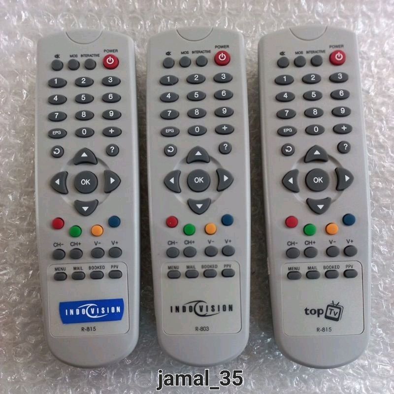 REMOTE REMOT RECIEVER PARABOLA TOP TV INDOVISION ORIGINAL