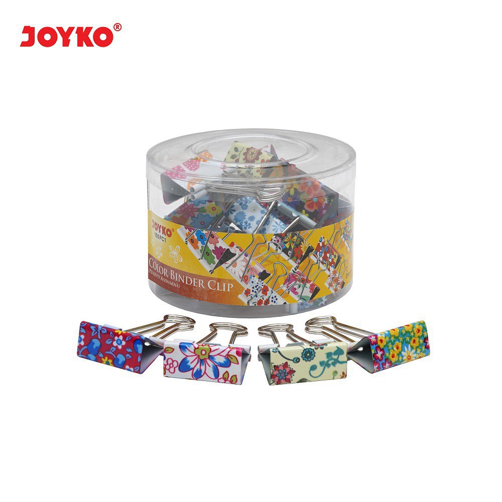 

Binder Clip - Klip - Penjepit Kertas Joyko 155FC1 - 1 Drum 24 Pcs