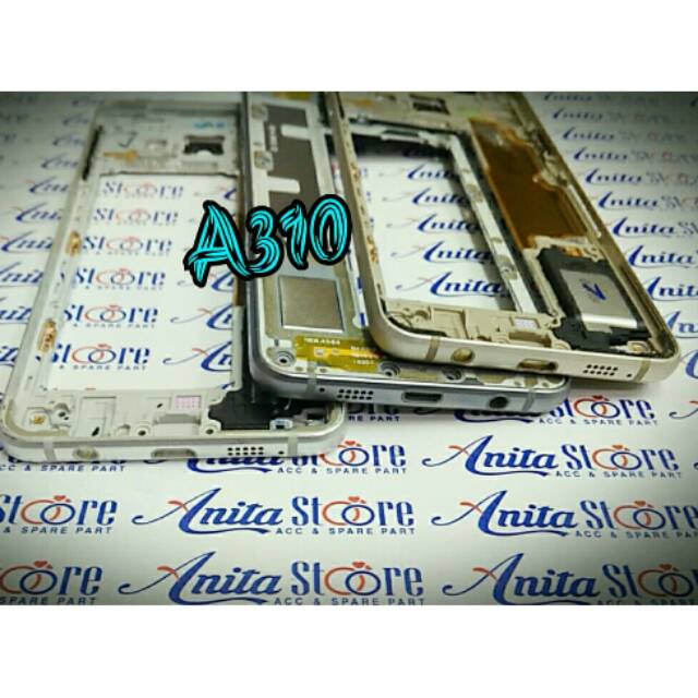 Tulang Tengah Tutup Mesin Bazzle Bazle Bazel Bezel Samsung A310 samsung A3 2016